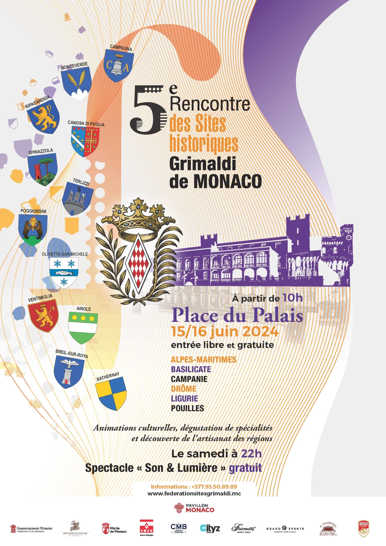 Visuel 5ème Rencontre des Sites Historiques Grimaldi de Monaco