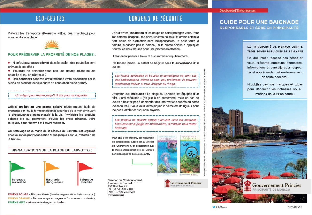 guide baignade