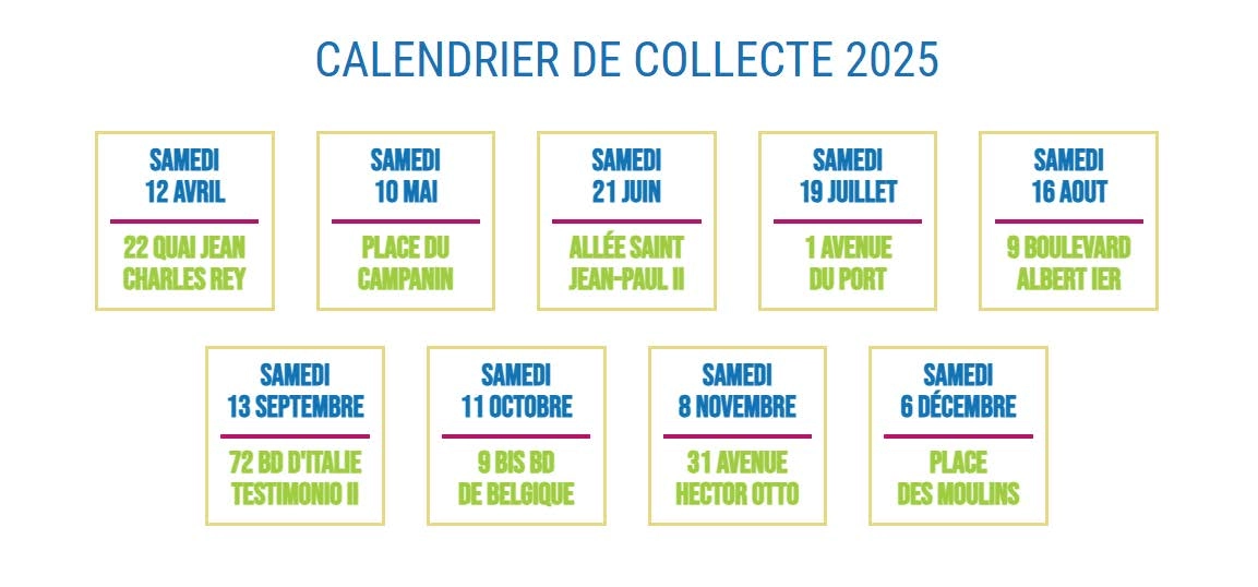 Calendrier collecte