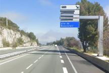 The new A8 exit slip road - Monaco EST