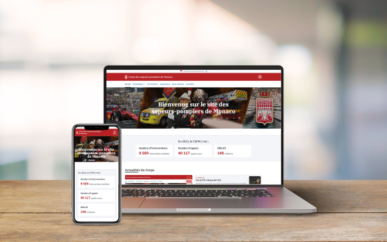 Nouveau site internet pour le Corps des sapeurs-pompiers de Monaco