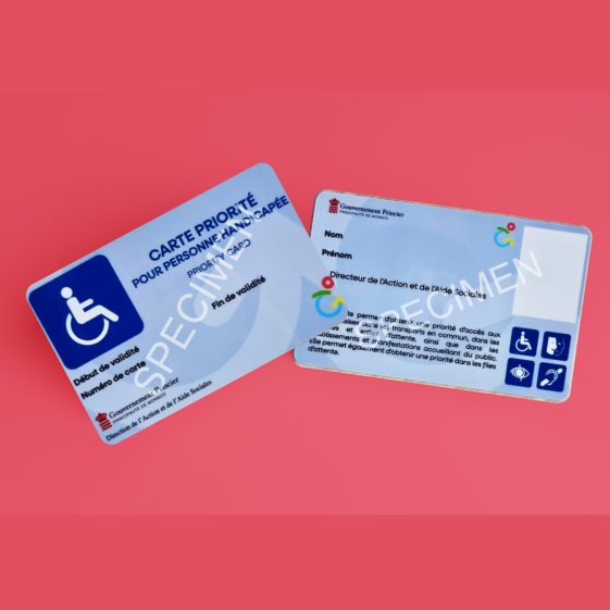 A new type of priority for disabled people card to make everyday life a little bit easier