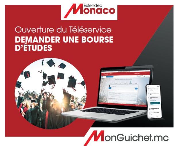 Study and social advancement grants, 2023-2024: two online application procedures open on MonGuichet.mc