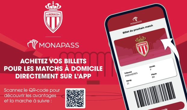 Les billets pour les matchs à domicile de l'AS Monaco sur MONAPASS!