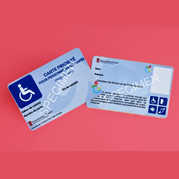 A new type of priority for disabled people card to make everyday life a little bit easier